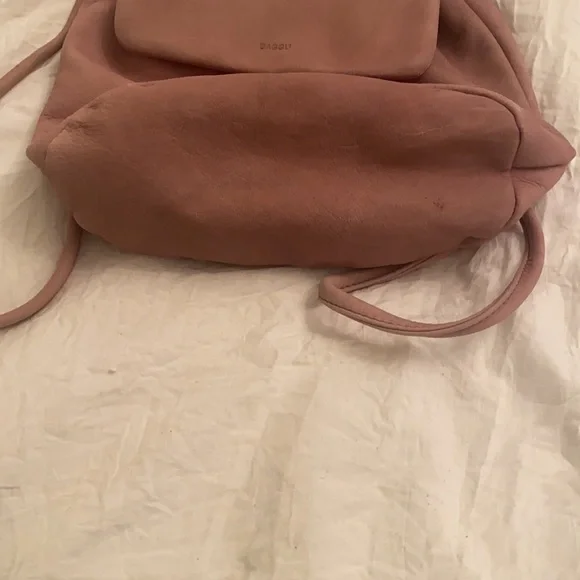 Baggu Leather Mini Backpack - Lavender Blush Pink - Picture 4 of 6